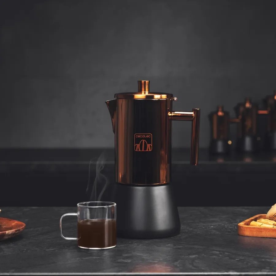 Máquina de café Italiana Moking 200 de aço inoxidável