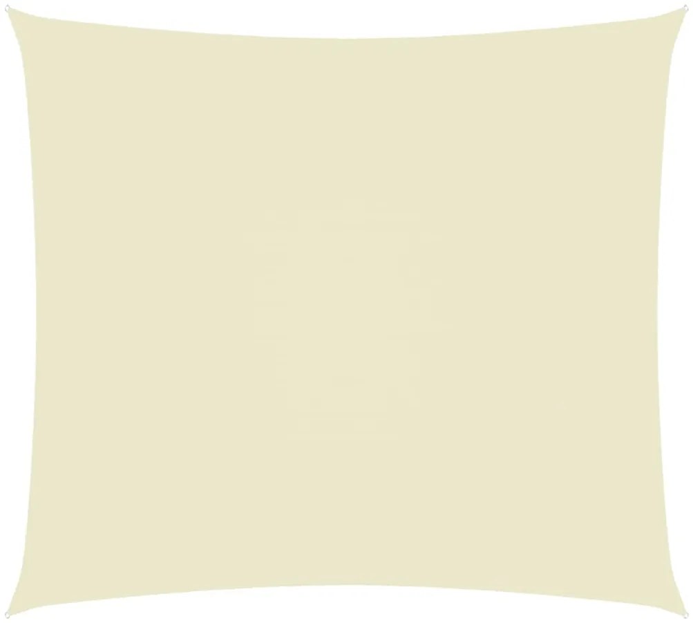 135206 vidaXL Para-sol estilo vela tecido oxford retangular 2,5x3,5 m creme