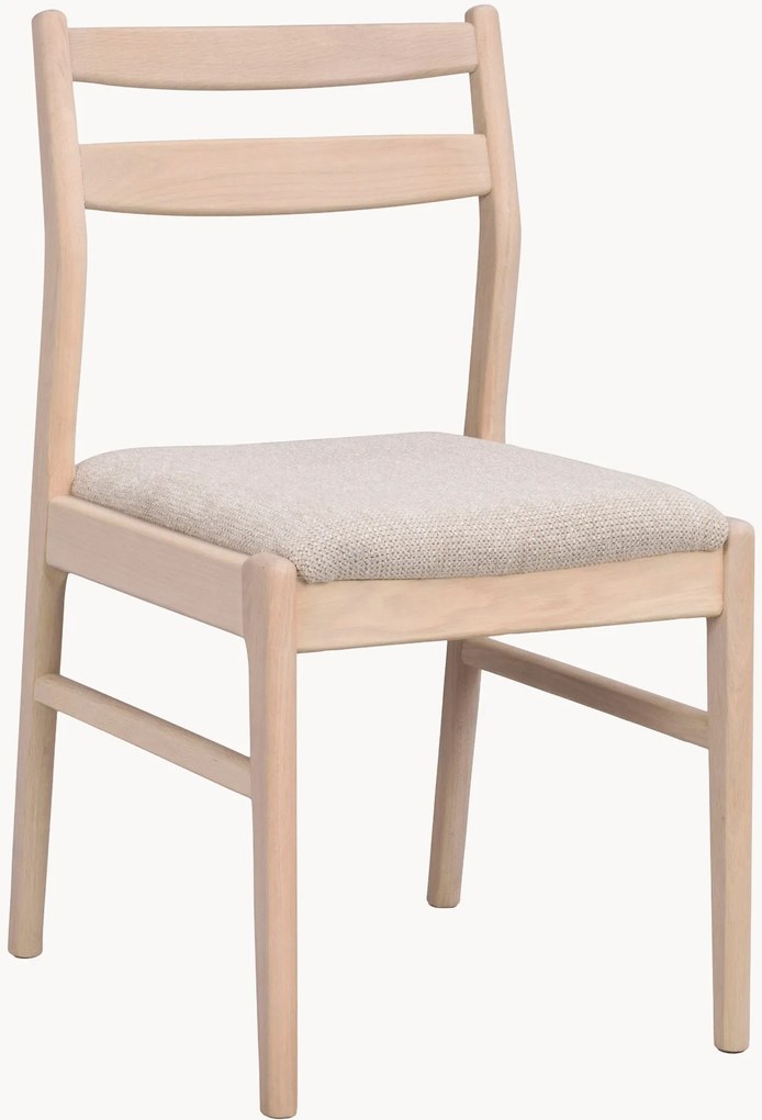 Cadeiras de jantar em madeira de carvalho Kerwin, conjunto de 2