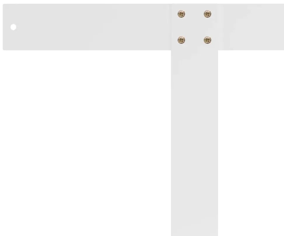 Encosto para sofá de paletes 110 cm ferro branco