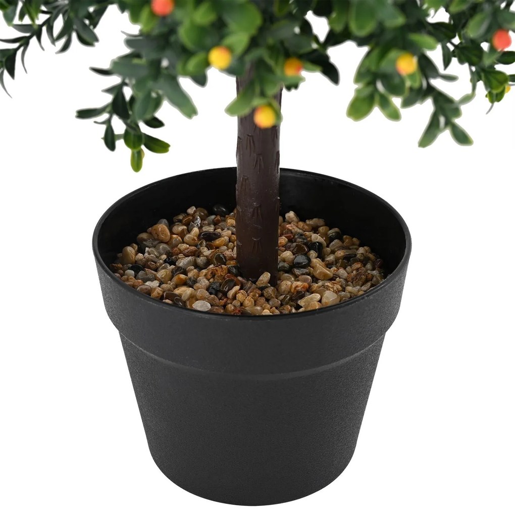 Árvore Artificial vidaXL com Frutas e Vaso 35x50 cm Verde