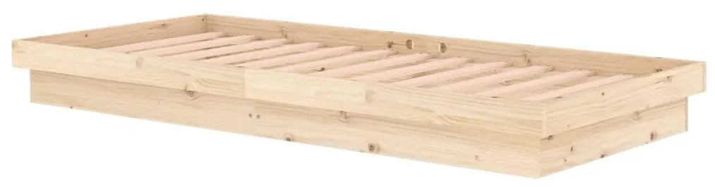 Estrutura de cama 90x200 cm madeira maciça