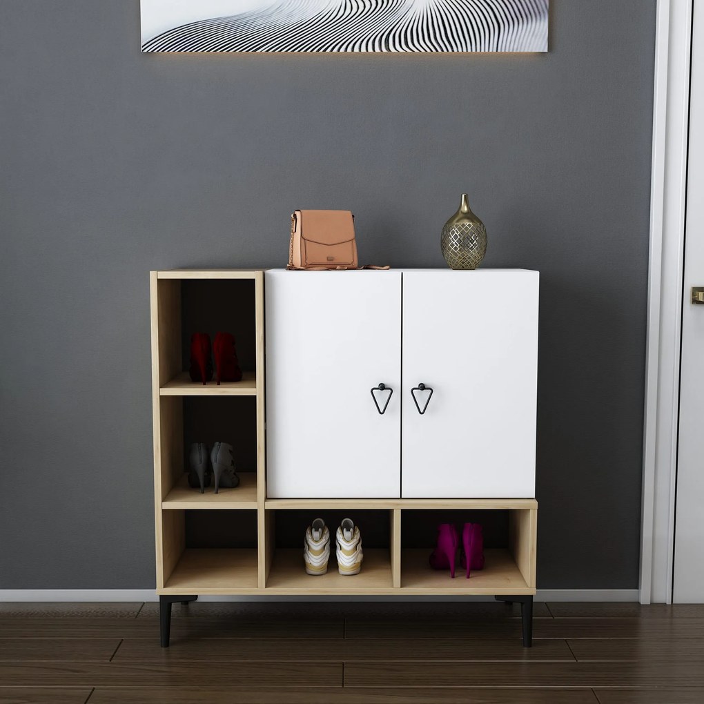 Console Platin – Oak White – 100x35x100 cm