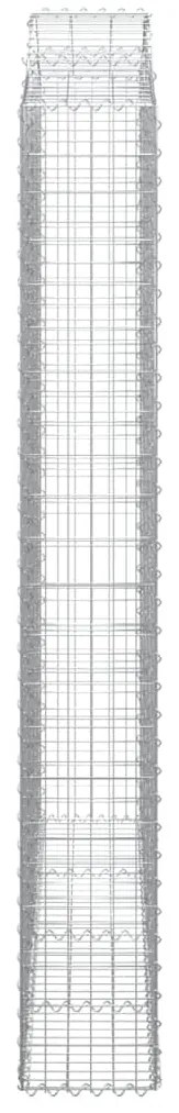 Cestos gabião arqueados 7pcs 200x30x220/240cm ferro galvanizado