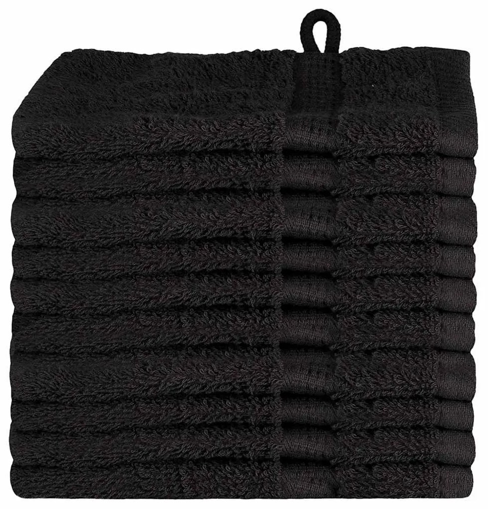 Panos de prato 10 pcs Preto 15 x 21 cm Algodão