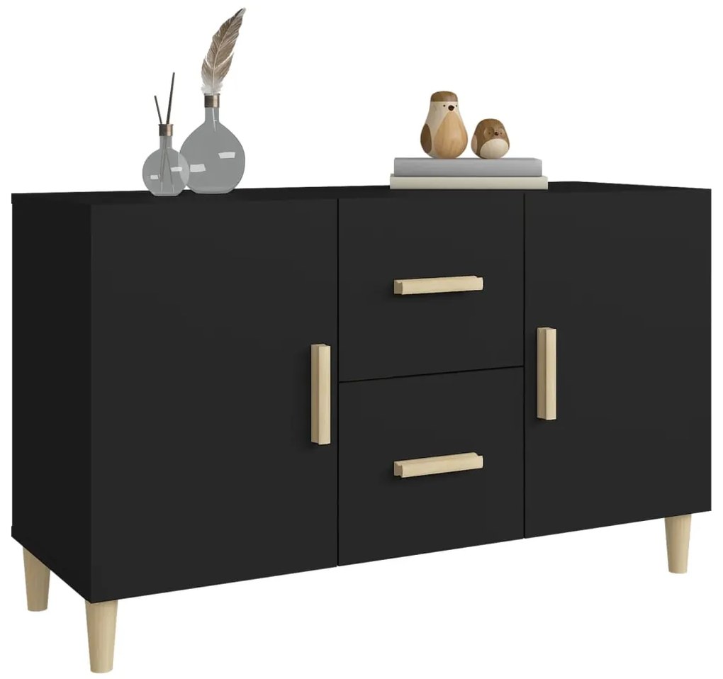 Aparador 100x36x60 cm derivados de madeira preto