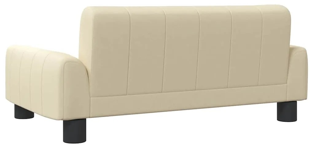 Cama para cães 70x45x30 cm tecido cor creme