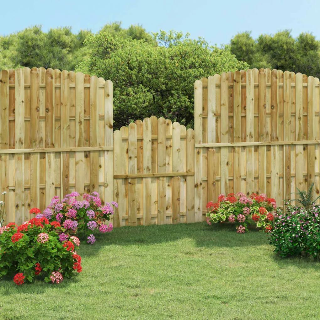 Portão de jardim 100x125 cm pinho impregnado