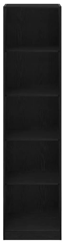 Guarda-roupa vidaXL em Carvalho Preto de 50x50x200 cm em Madeira de En