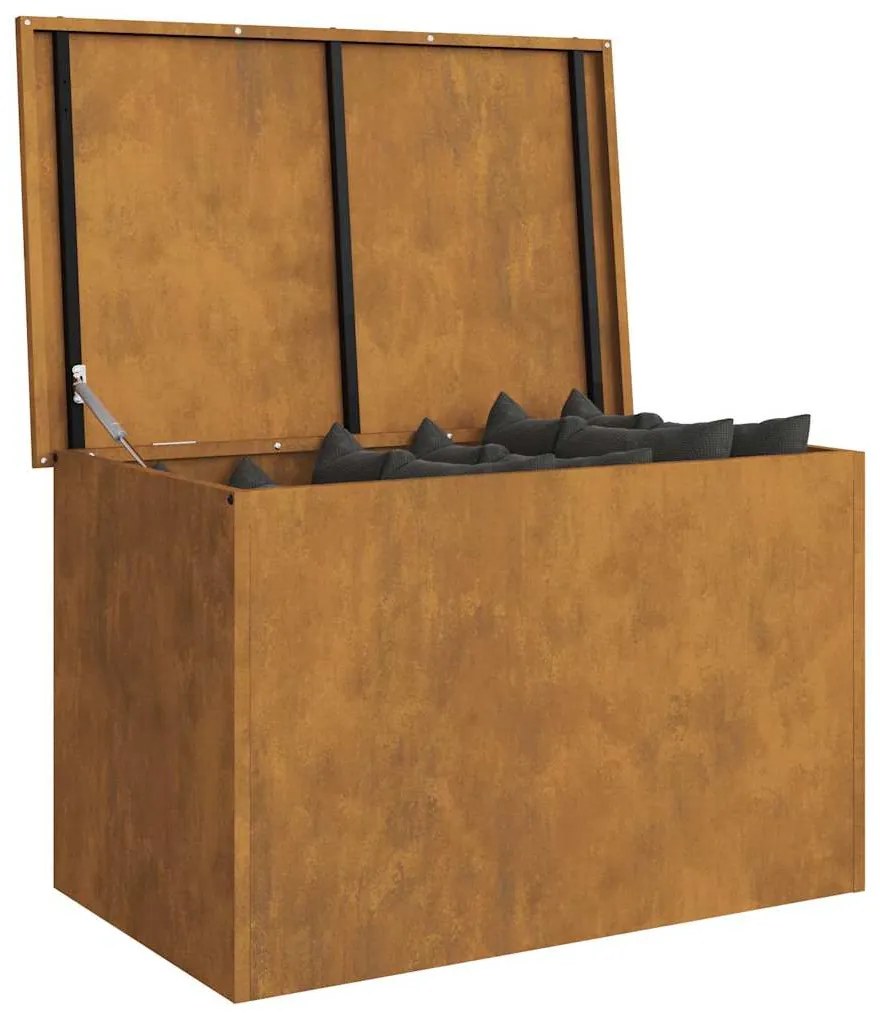 Caixa de Armazenamento Externa Castanho 80 x 50.5 x 50 cm