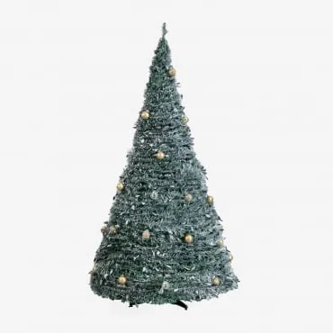 Árvore De Natal Dobrável Com Luzes Led Taimy Dourado & ↑210 Cm - Sklum