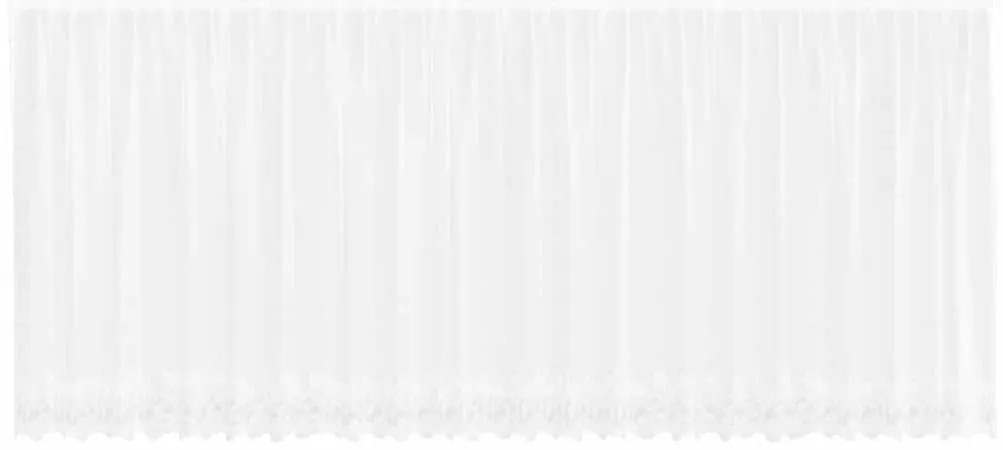 Cortinas com cortinas Floral Branco 600 x 140 cm Poliéster