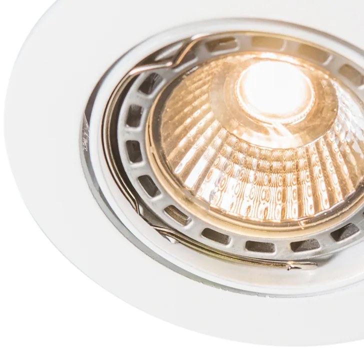 LED Foco embutido inteligente branco inclinável c/ Wifi GU10 - Edu Moderno