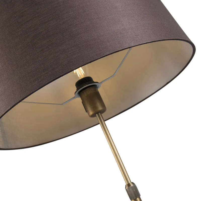 LED Candeeiro de pé inteligente bronze com cúpula castanha 45 cm incl. Wifi A60 - Parte Moderno,Design