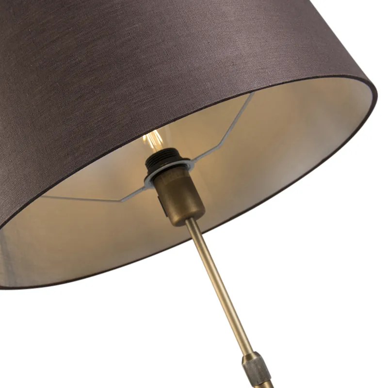 LED Candeeiro de pé Smart bronze com cúpula castanha 45 cm incl. Wifi A60 - Parte Moderno,Design