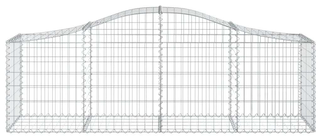 Cestos gabião arqueados 12pcs 200x50x60/80 cm ferro galvanizado