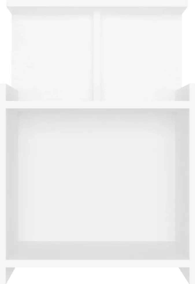 Mesa de cabeceira 40x35x60 cm derivados de madeira branco
