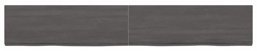 Prateleira de parede 180x30x6 cm carvalho tratado cinza-escuro