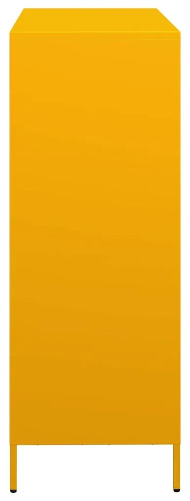 Móvel alto 101,5x39x103,5 cm aço amarelo mostarda
