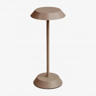 Lâmpada De Mesa Led Sem Fios Para Exterior Em Ferro Oravella Moka Brown - Sklum