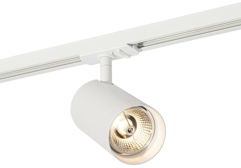Foco moderno branco para sistema de trilho monofásico 70mm - Iconic Jeana Luxe
