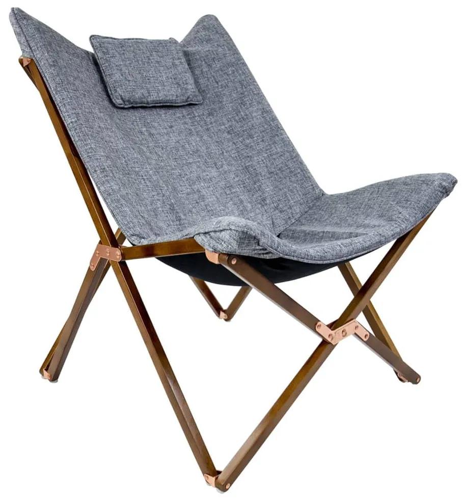 441516 Bo-Camp Cadeira de descanso Bloomsbury M cinzento