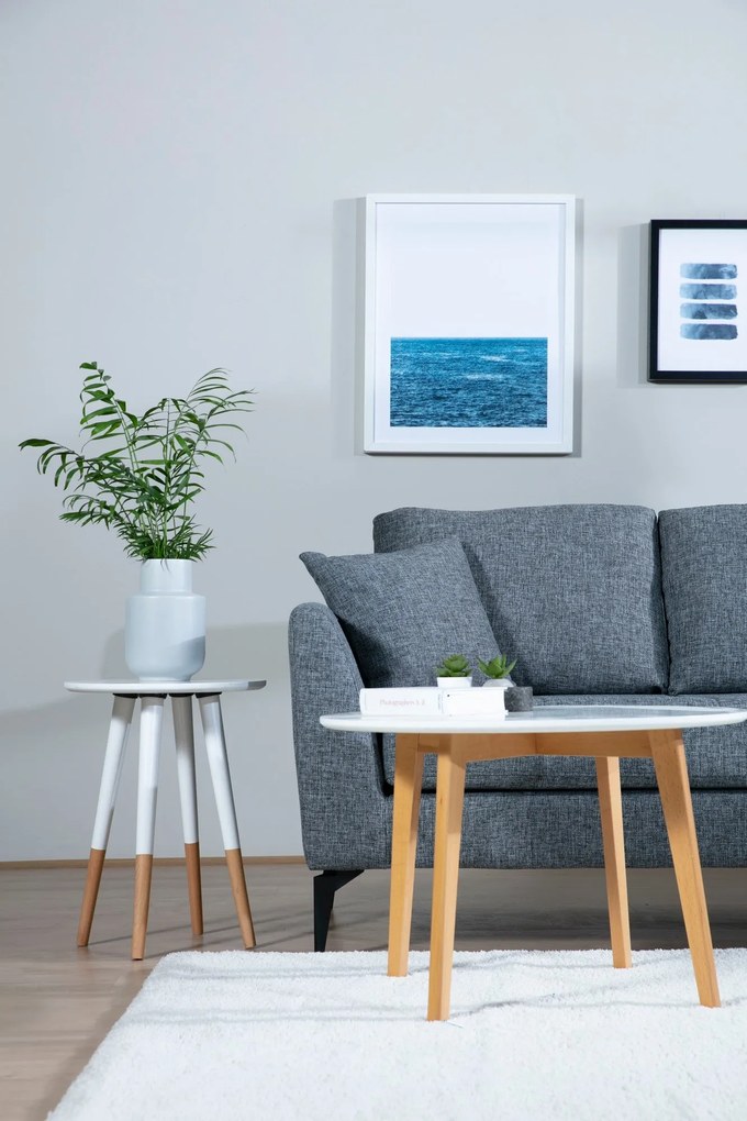 Sofá de Canto Tempo - Cinza Escuro - 300cm x 83cm x 90cm