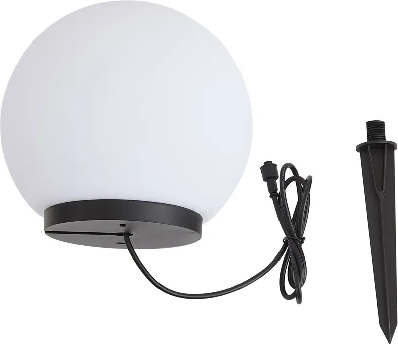 Candeeiro de exterior moderno 12V branco 20cm incl. LED IP65 - Voltaire Luno