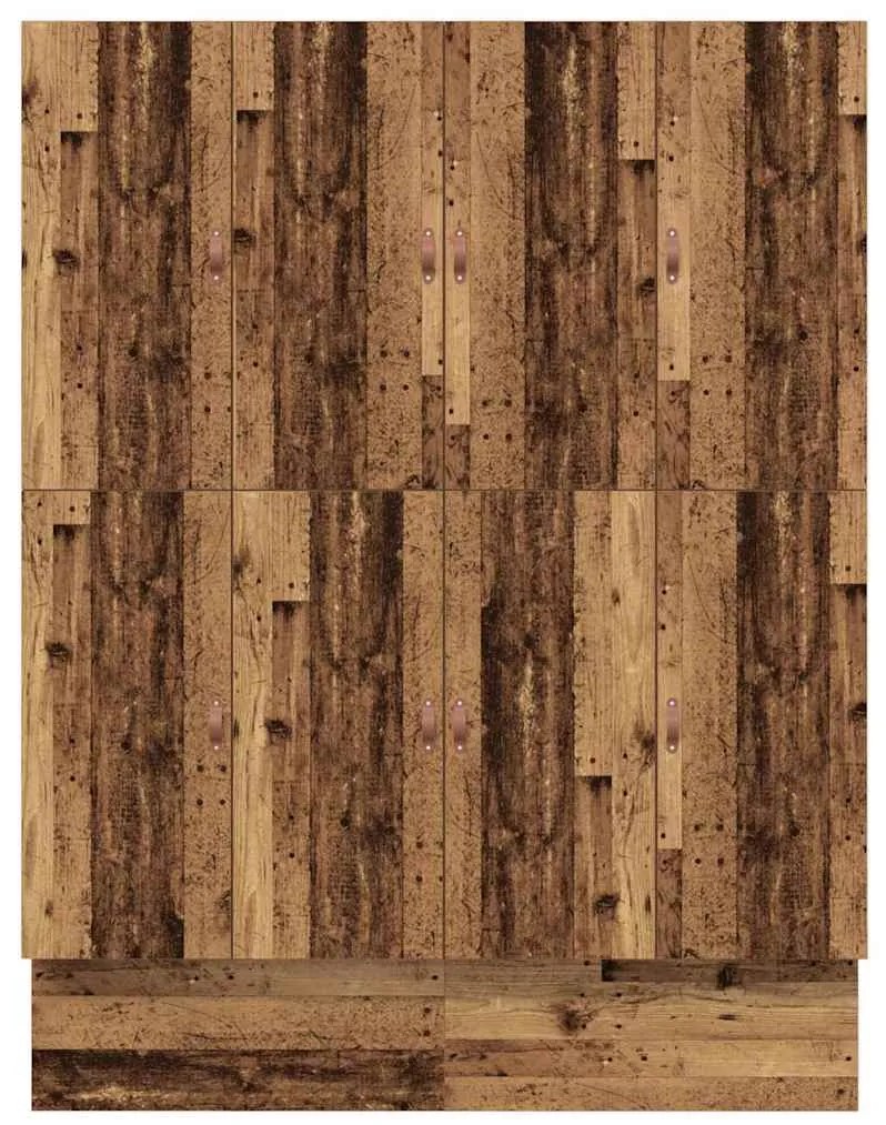 Cama com Armazenamento Madeira Velha 180x200 cm