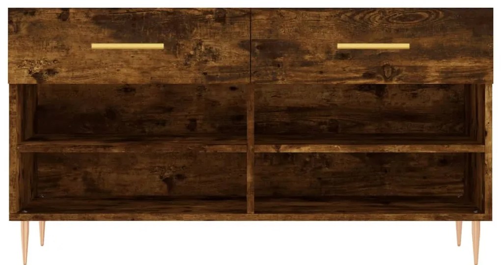 Banco sapateira 102x35x55 cm deriv. madeira carvalho fumado