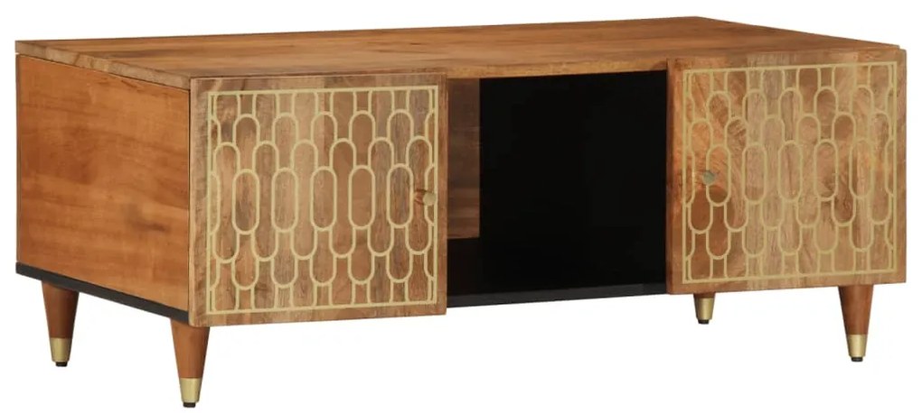 vidaXL Mesa de centro 100x54x40 cm madeira de mangueira maciça