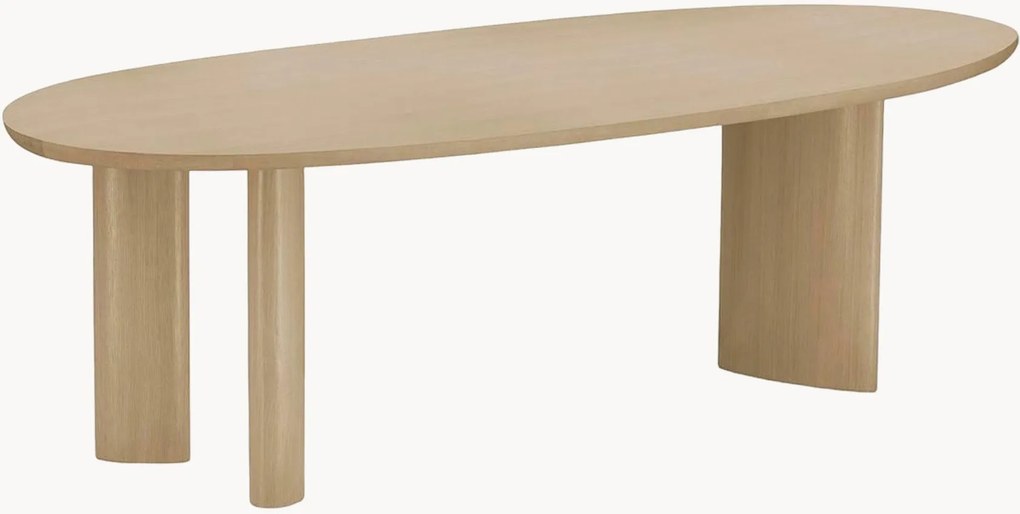 Mesa de jantar artesanal em madeira Lindner, 260 x 110 cm