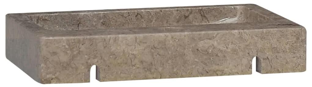 Lavatório 38x24x6,5 cm mármore cinzento