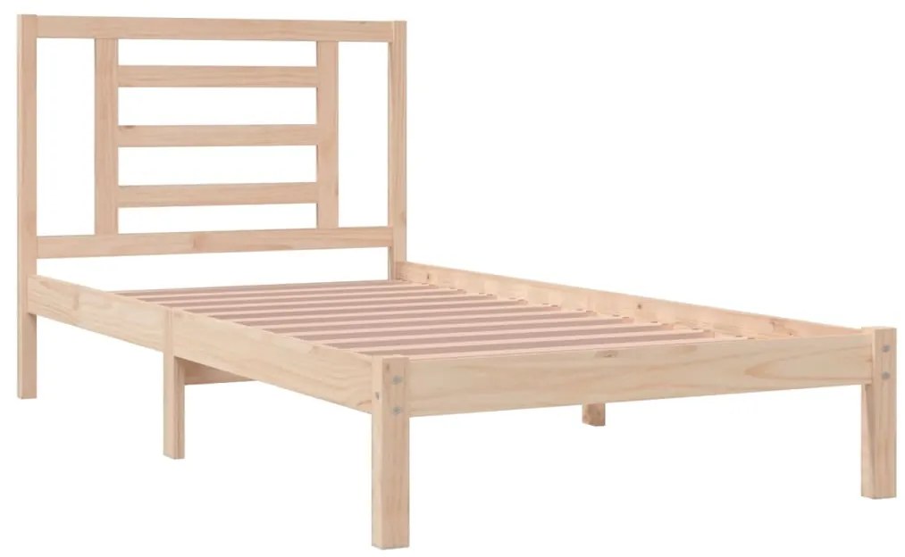 Cama sem colchão 90x200 cm madeira de pinho maciça