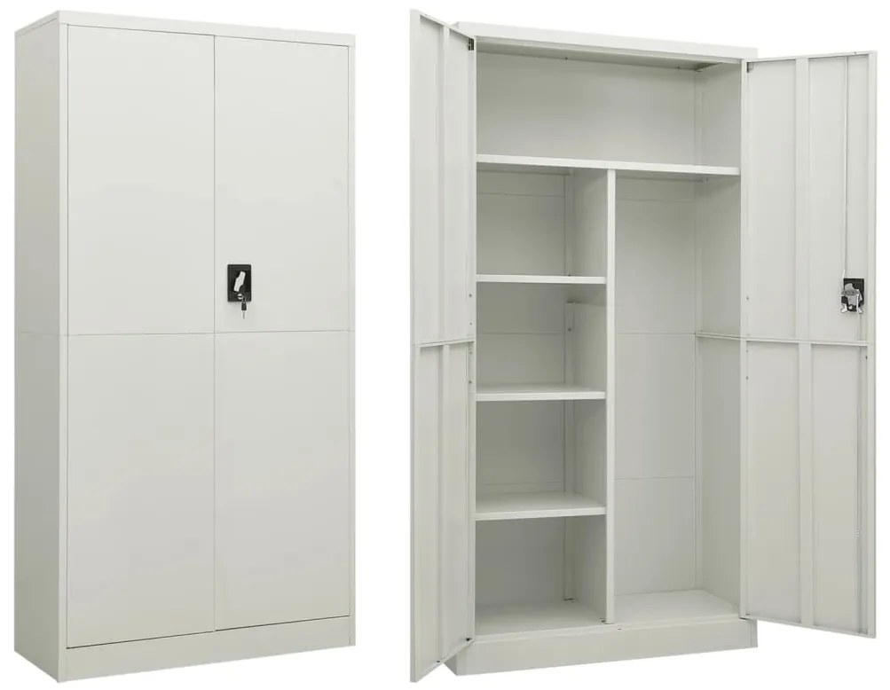 Cacifo 90x40x180 cm aço cinzento-claro