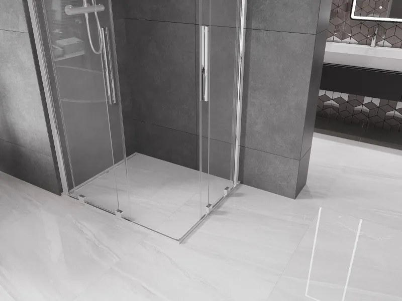Mexen Velar Duo cabina de duche deslizante 90 x 80 cm, transparente, cromado - 871-090-080-02-01