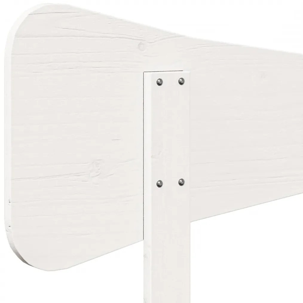 Cabeceira 90 cm madeira de pinho maciça branco