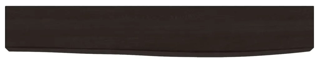 Prateleira de parede 60x10x6cm carvalho tratado castanho-escuro