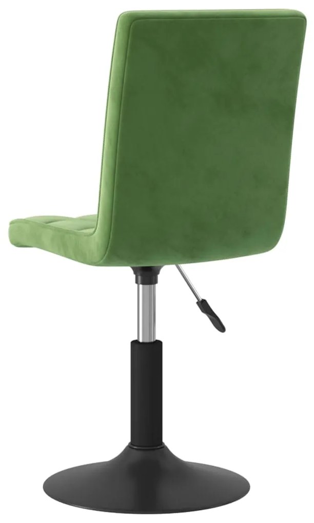 Cadeiras de jantar giratorias 2 pcs veludo verde-escuro