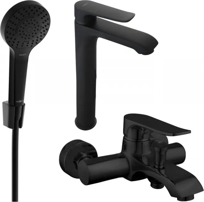 Mexen Pecos Conjunto de Banho R05, Preto - 72713R05-70