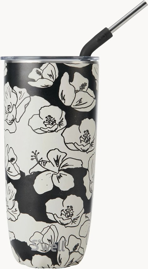 Garrafa térmica com palhinha Charcoal Bloom