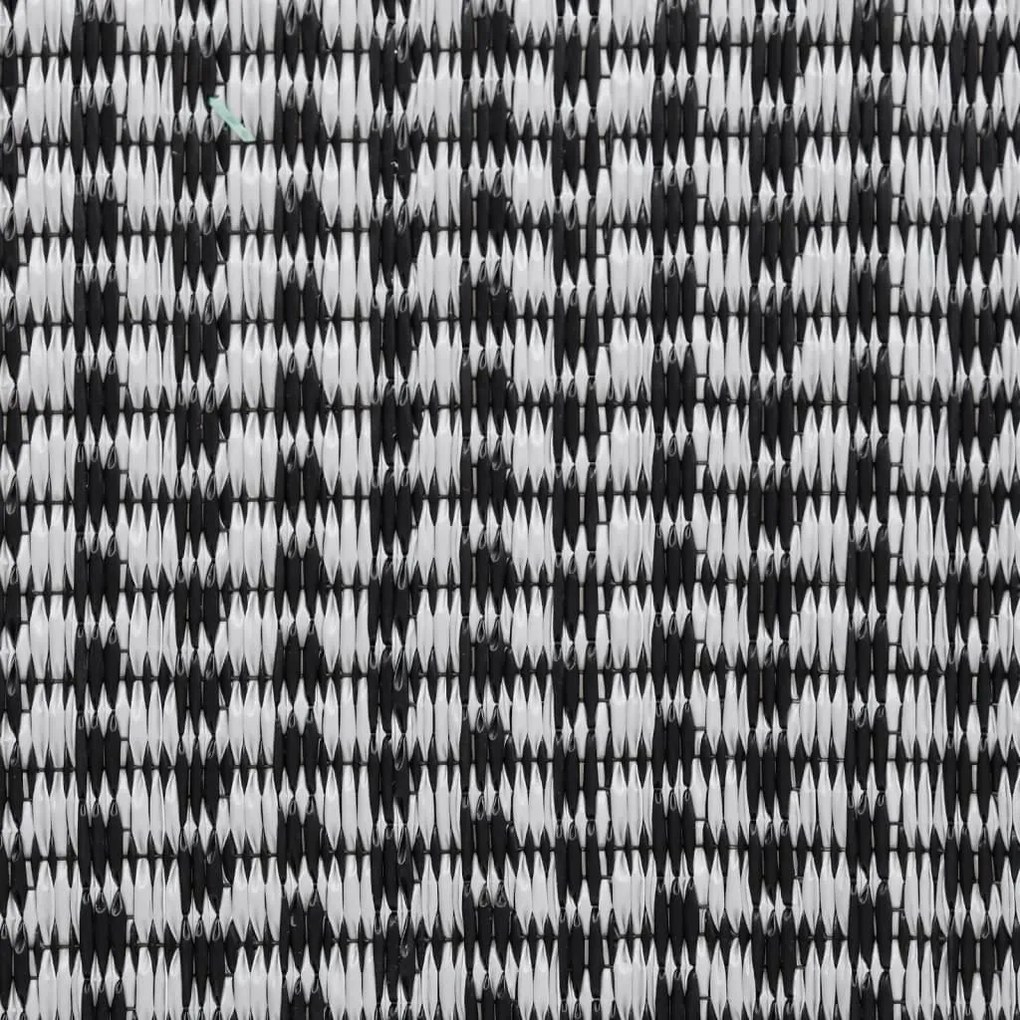 Tapete de exterior 140x200 cm ARAKIL PP preto