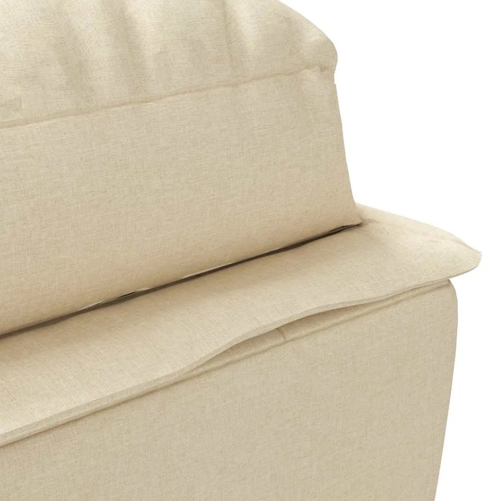 Chaise lounge de massagem com almofadões tecido creme