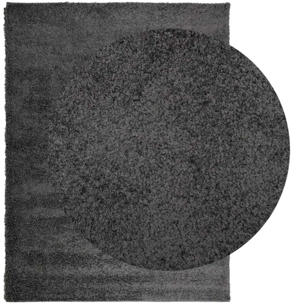 Tapete shaggy de pelo alto PAMPLONA 240x340 cm antracite