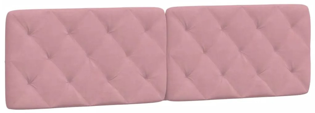 Cama com colchão 180x200 cm veludo rosa