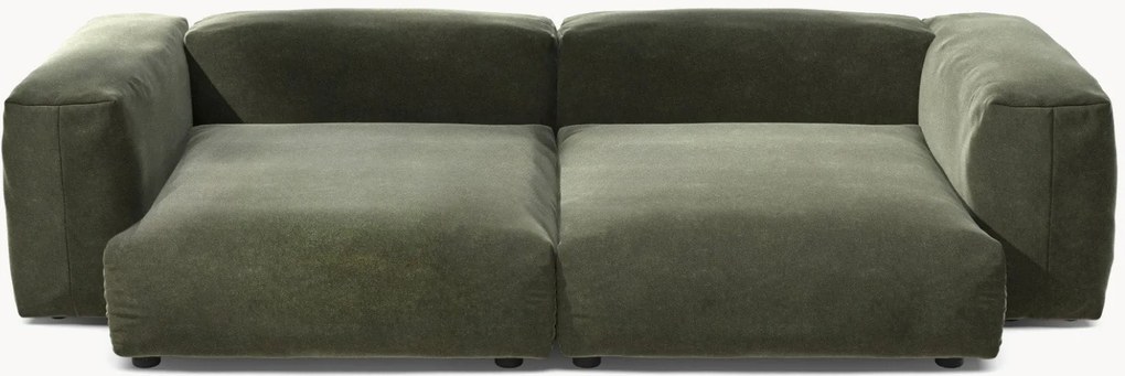 Sofá modular em veludo Vetsak (3 lugares)