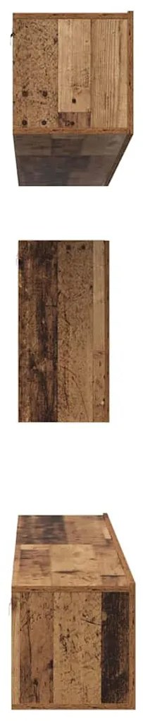 Conjunto de móvel de TV 6 pcs Madeira antiga 100 x 30 x 30 cm