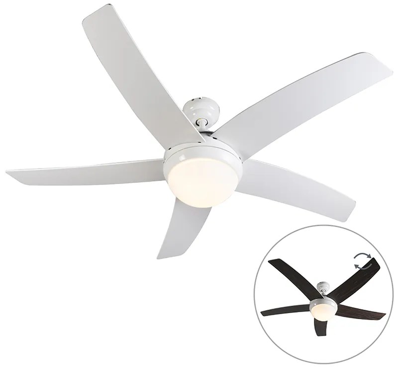 Ventilador de teto branco com comando remoto - Cool 52 Moderno