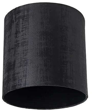 Abajur de veludo preto 25/25/25 Moderno