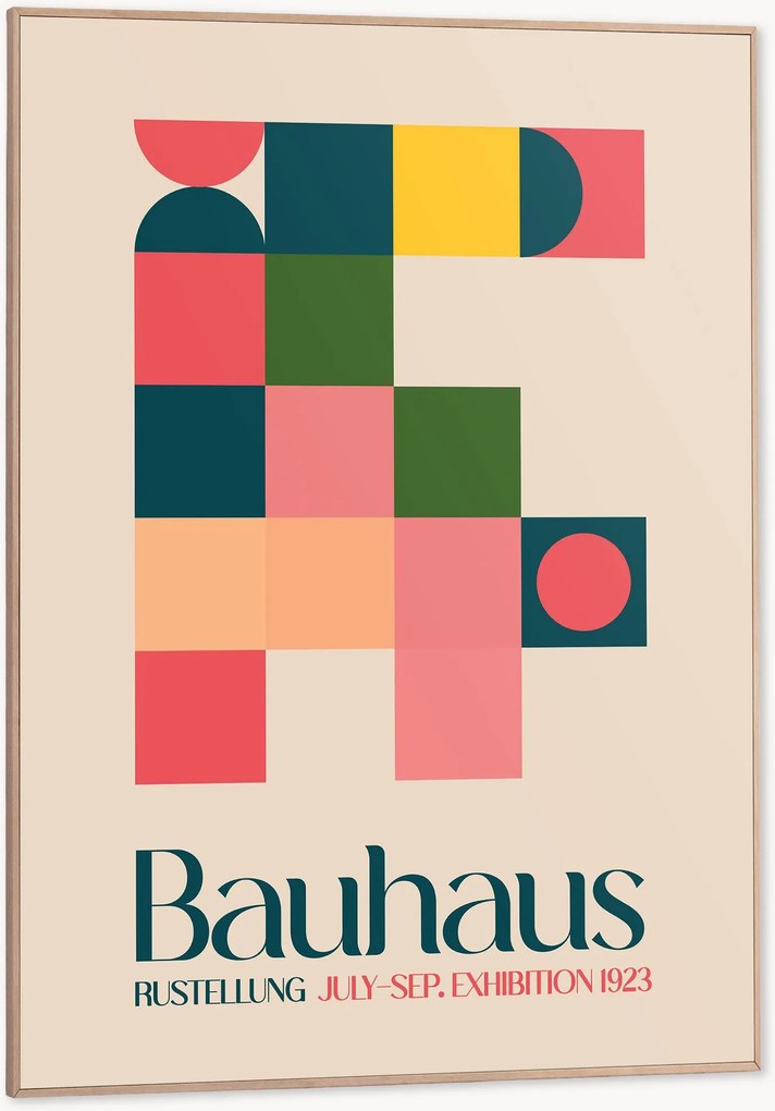 Impressão digital emoldurada Bauhaus